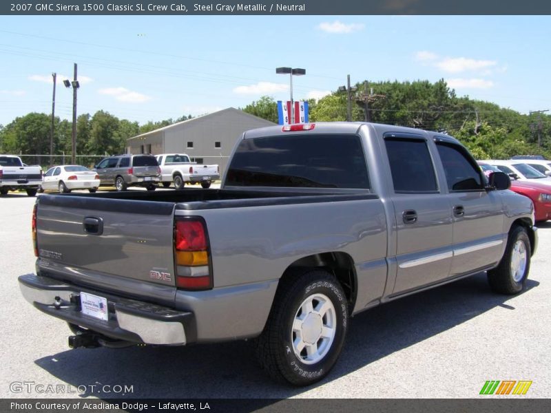 Steel Gray Metallic / Neutral 2007 GMC Sierra 1500 Classic SL Crew Cab