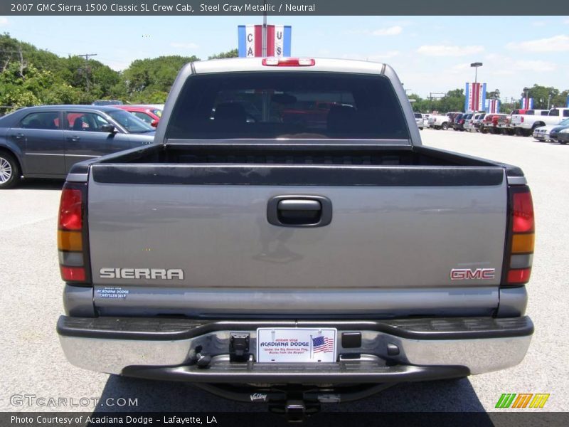 Steel Gray Metallic / Neutral 2007 GMC Sierra 1500 Classic SL Crew Cab