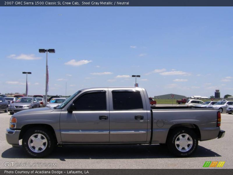 Steel Gray Metallic / Neutral 2007 GMC Sierra 1500 Classic SL Crew Cab