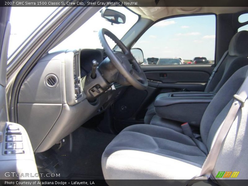 Steel Gray Metallic / Neutral 2007 GMC Sierra 1500 Classic SL Crew Cab