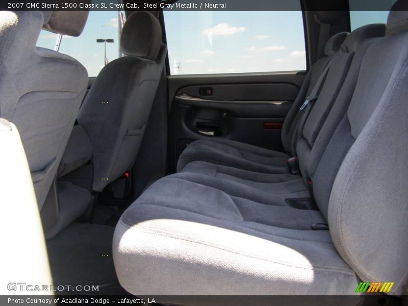 Steel Gray Metallic / Neutral 2007 GMC Sierra 1500 Classic SL Crew Cab