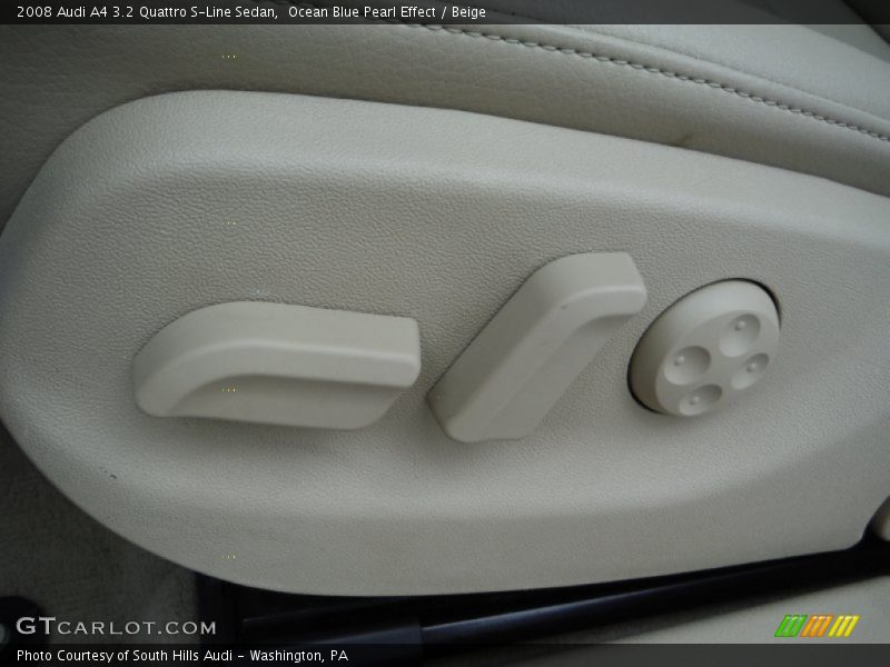 Ocean Blue Pearl Effect / Beige 2008 Audi A4 3.2 Quattro S-Line Sedan