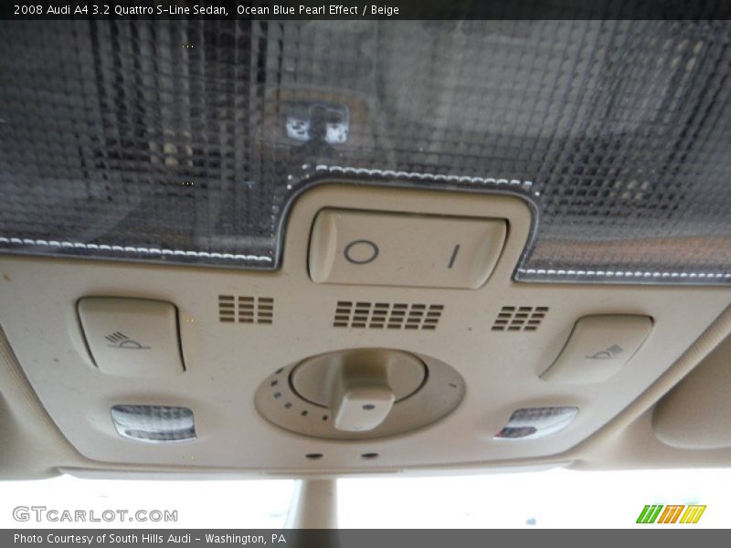 Ocean Blue Pearl Effect / Beige 2008 Audi A4 3.2 Quattro S-Line Sedan