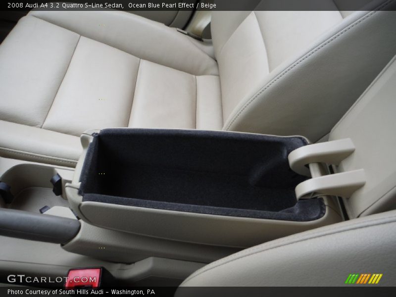 Ocean Blue Pearl Effect / Beige 2008 Audi A4 3.2 Quattro S-Line Sedan