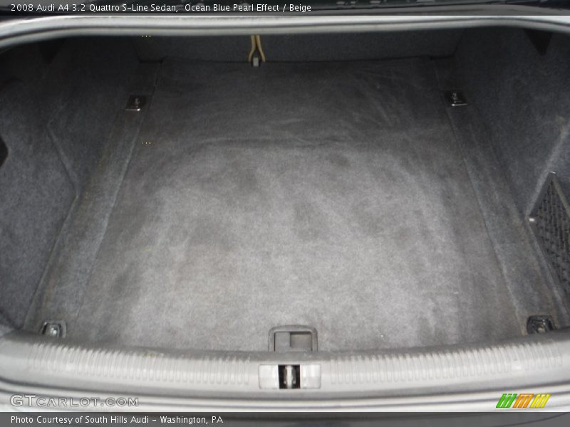 Ocean Blue Pearl Effect / Beige 2008 Audi A4 3.2 Quattro S-Line Sedan