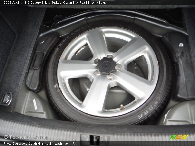Ocean Blue Pearl Effect / Beige 2008 Audi A4 3.2 Quattro S-Line Sedan