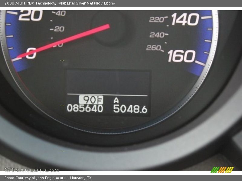 Alabaster Silver Metallic / Ebony 2008 Acura RDX Technology