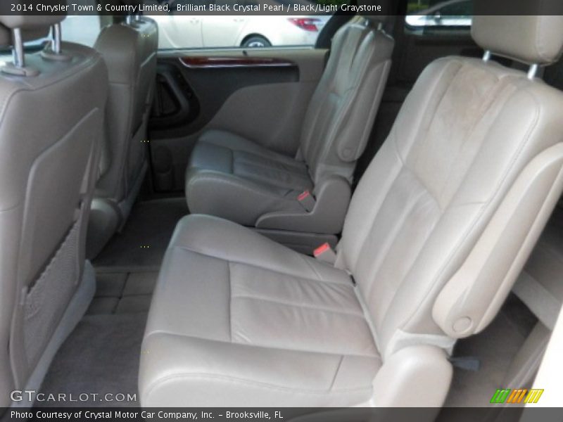 Brilliant Black Crystal Pearl / Black/Light Graystone 2014 Chrysler Town & Country Limited