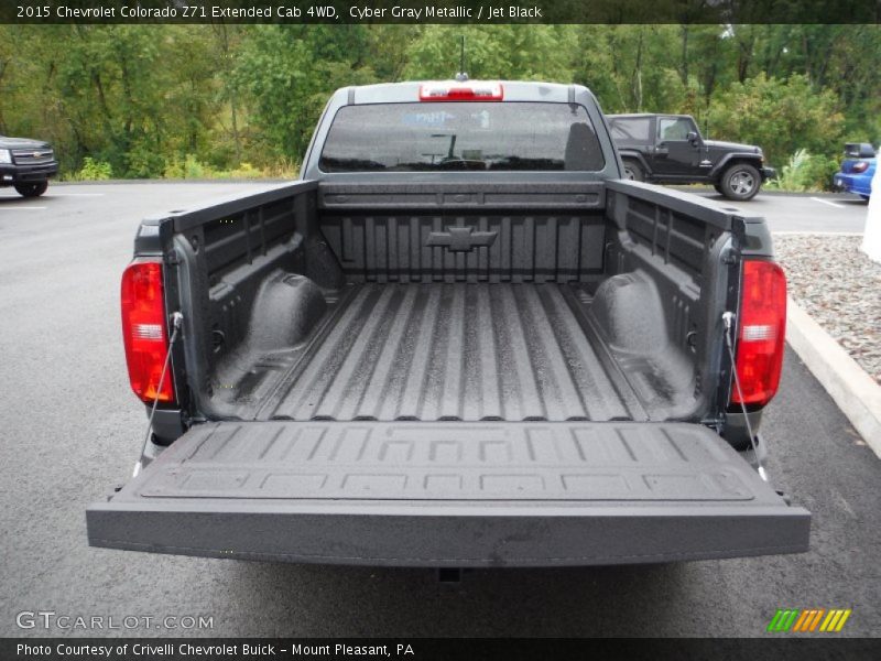 Cyber Gray Metallic / Jet Black 2015 Chevrolet Colorado Z71 Extended Cab 4WD