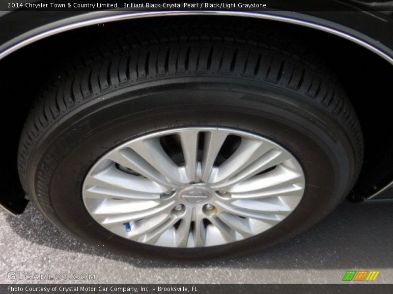 Brilliant Black Crystal Pearl / Black/Light Graystone 2014 Chrysler Town & Country Limited