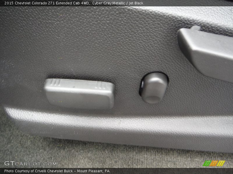 Cyber Gray Metallic / Jet Black 2015 Chevrolet Colorado Z71 Extended Cab 4WD