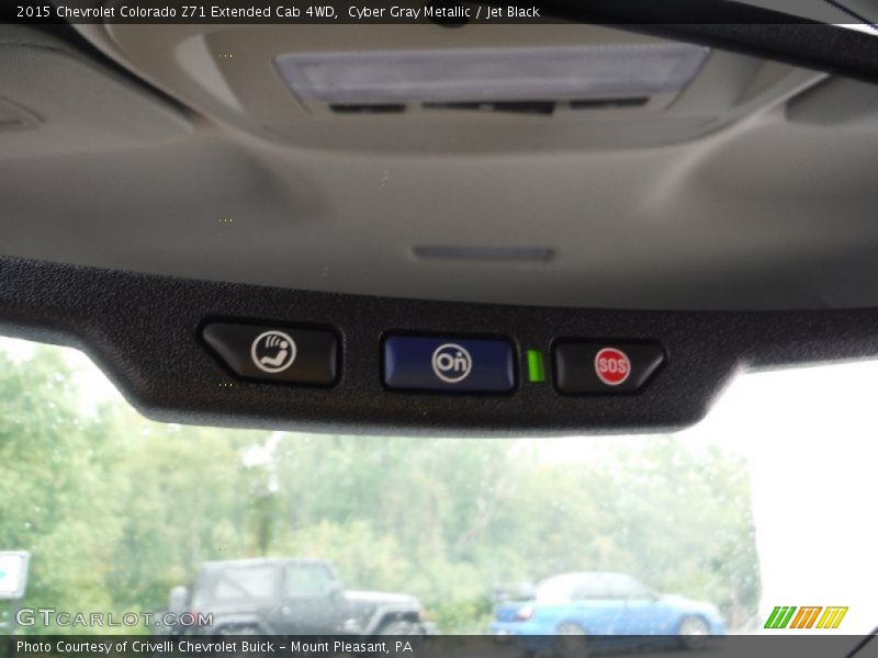 Cyber Gray Metallic / Jet Black 2015 Chevrolet Colorado Z71 Extended Cab 4WD