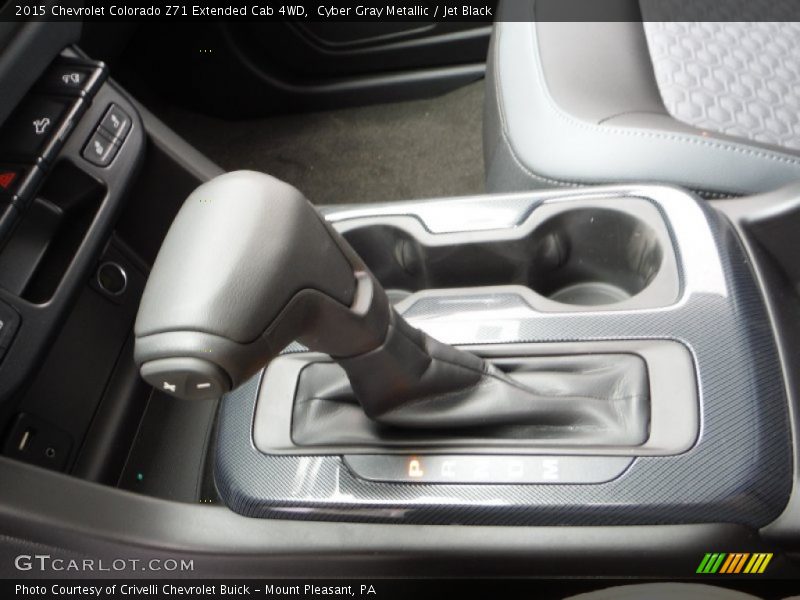 Cyber Gray Metallic / Jet Black 2015 Chevrolet Colorado Z71 Extended Cab 4WD