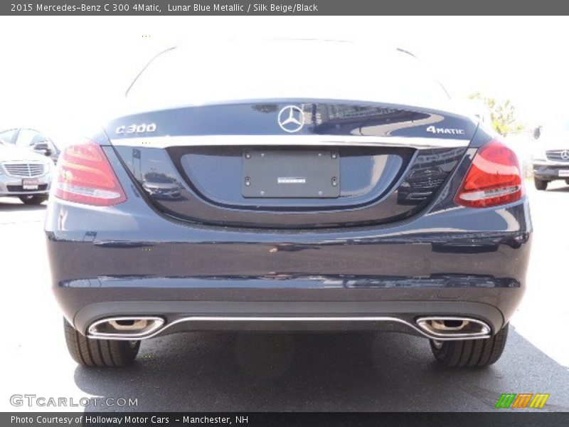 Lunar Blue Metallic / Silk Beige/Black 2015 Mercedes-Benz C 300 4Matic