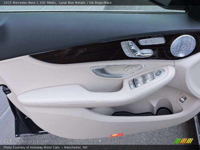 Lunar Blue Metallic / Silk Beige/Black 2015 Mercedes-Benz C 300 4Matic