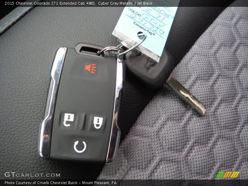 Keys of 2015 Colorado Z71 Extended Cab 4WD