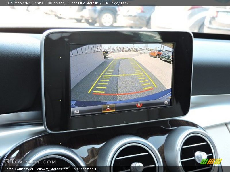 Lunar Blue Metallic / Silk Beige/Black 2015 Mercedes-Benz C 300 4Matic