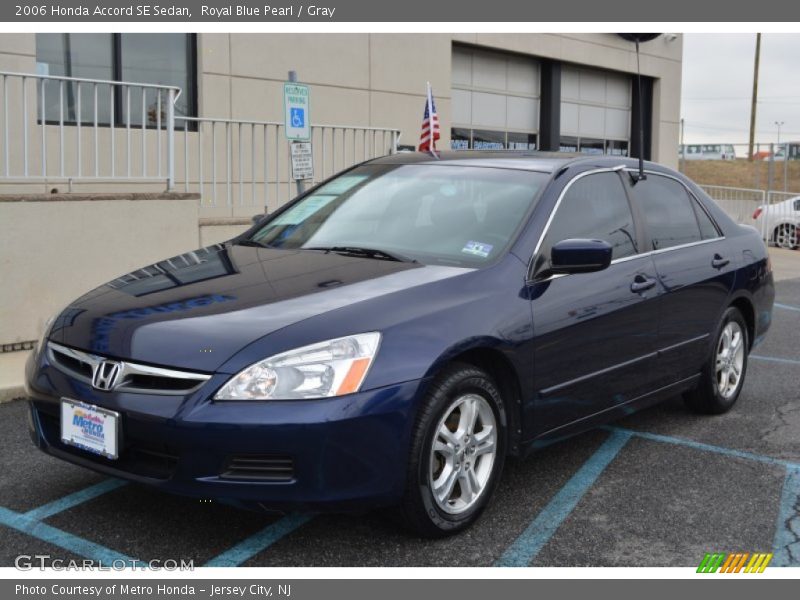 Royal Blue Pearl / Gray 2006 Honda Accord SE Sedan