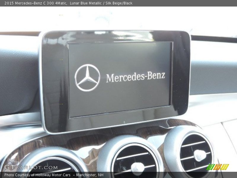 Lunar Blue Metallic / Silk Beige/Black 2015 Mercedes-Benz C 300 4Matic