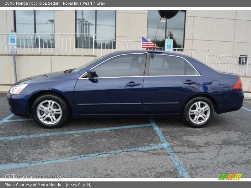 Royal Blue Pearl / Gray 2006 Honda Accord SE Sedan