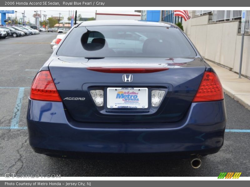 Royal Blue Pearl / Gray 2006 Honda Accord SE Sedan