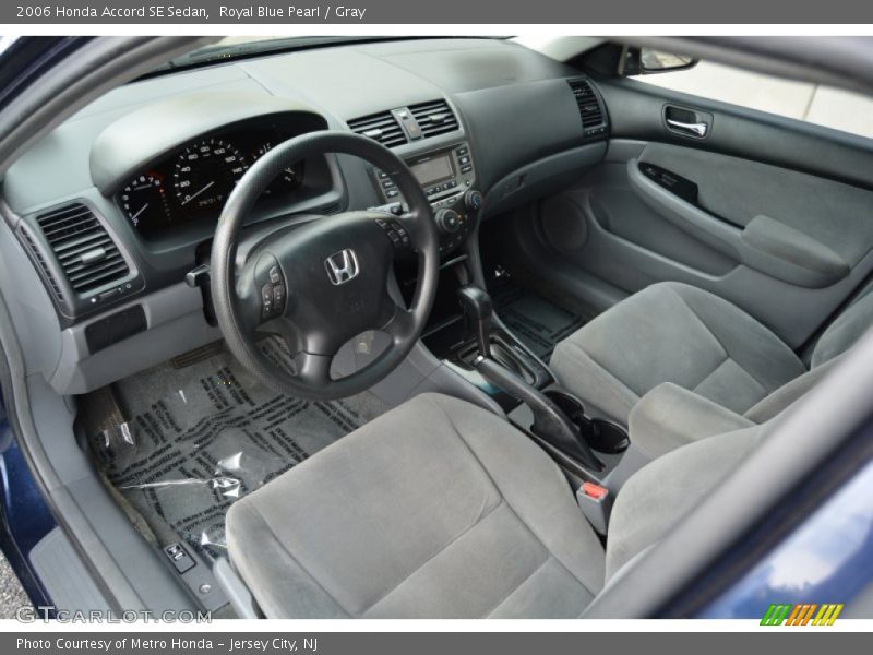 Royal Blue Pearl / Gray 2006 Honda Accord SE Sedan