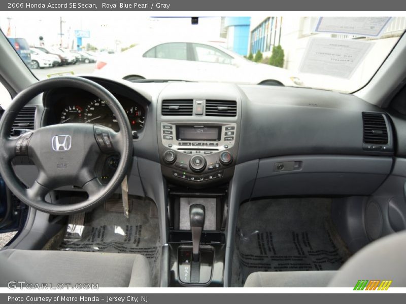 Royal Blue Pearl / Gray 2006 Honda Accord SE Sedan