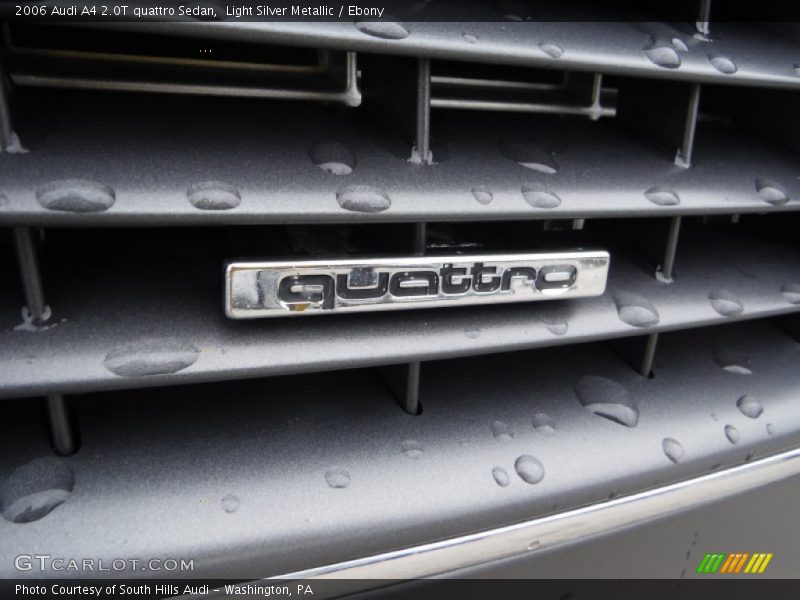 Light Silver Metallic / Ebony 2006 Audi A4 2.0T quattro Sedan