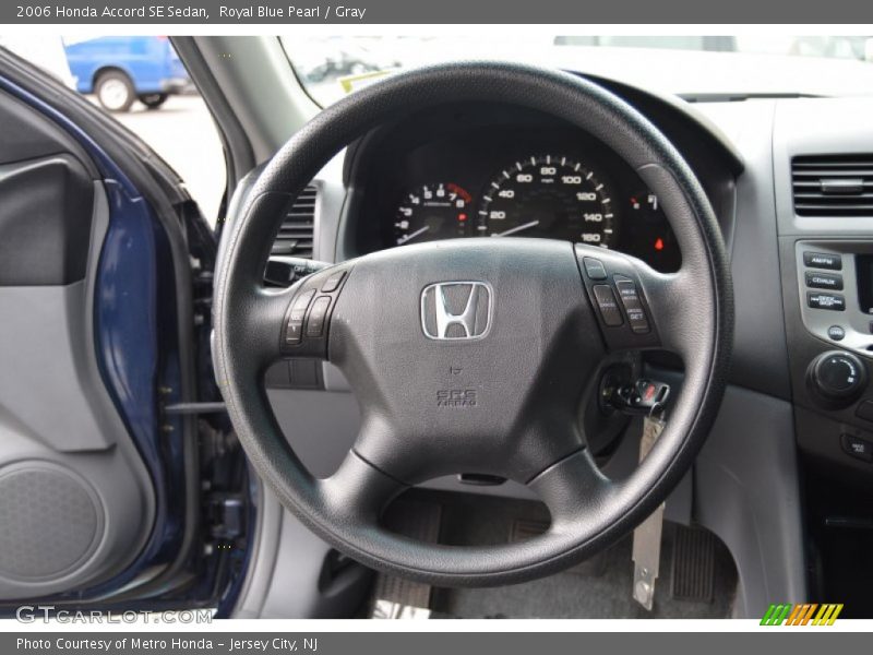 Royal Blue Pearl / Gray 2006 Honda Accord SE Sedan