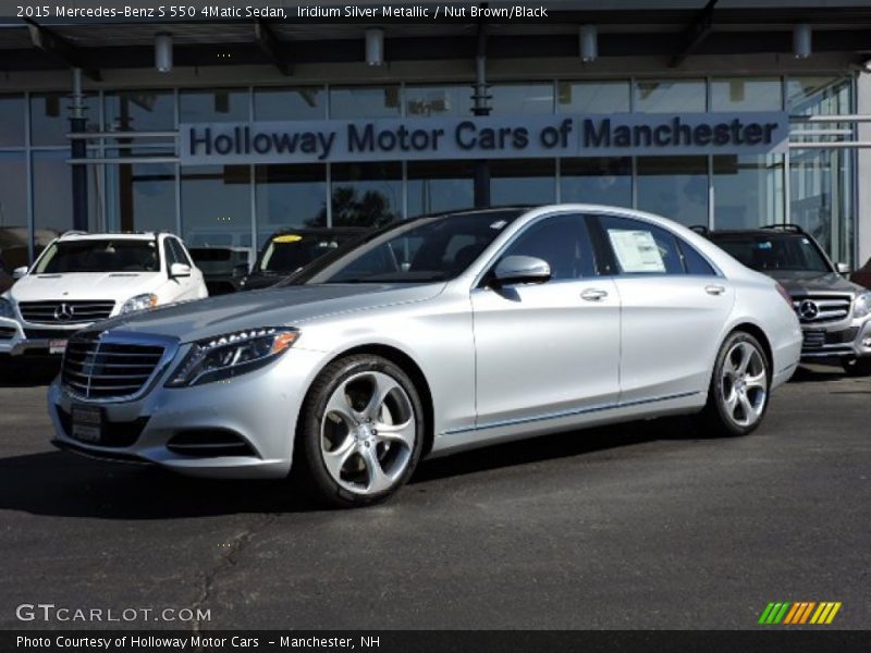 Iridium Silver Metallic / Nut Brown/Black 2015 Mercedes-Benz S 550 4Matic Sedan