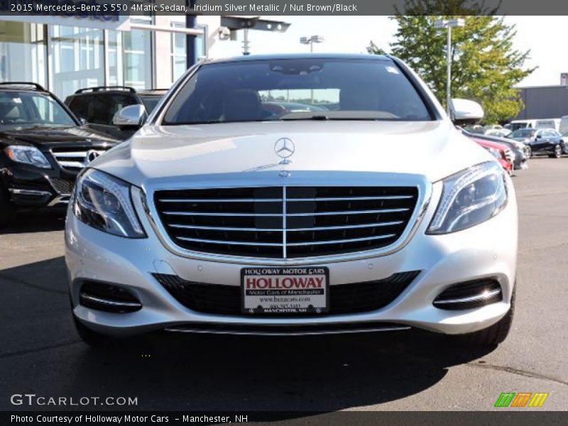 Iridium Silver Metallic / Nut Brown/Black 2015 Mercedes-Benz S 550 4Matic Sedan