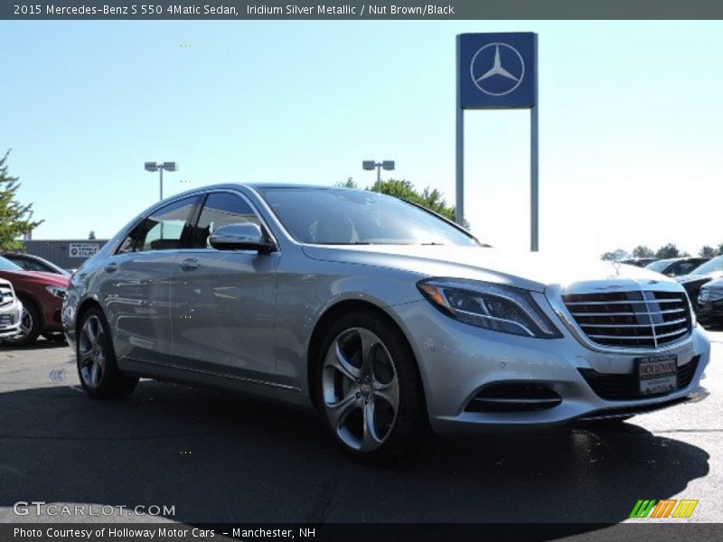 Iridium Silver Metallic / Nut Brown/Black 2015 Mercedes-Benz S 550 4Matic Sedan