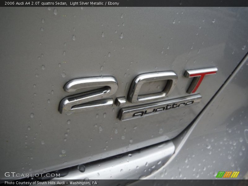 Light Silver Metallic / Ebony 2006 Audi A4 2.0T quattro Sedan