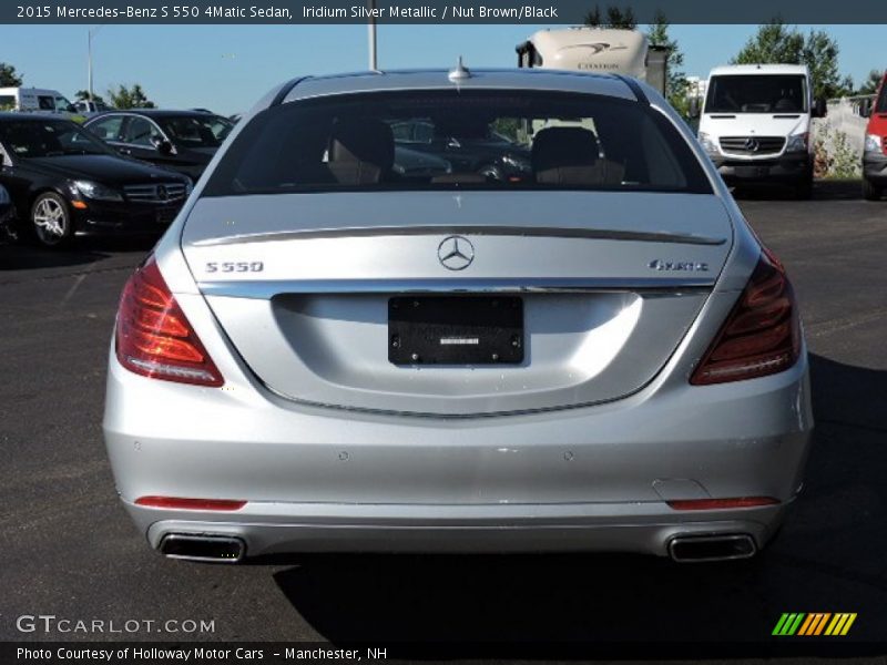 Iridium Silver Metallic / Nut Brown/Black 2015 Mercedes-Benz S 550 4Matic Sedan