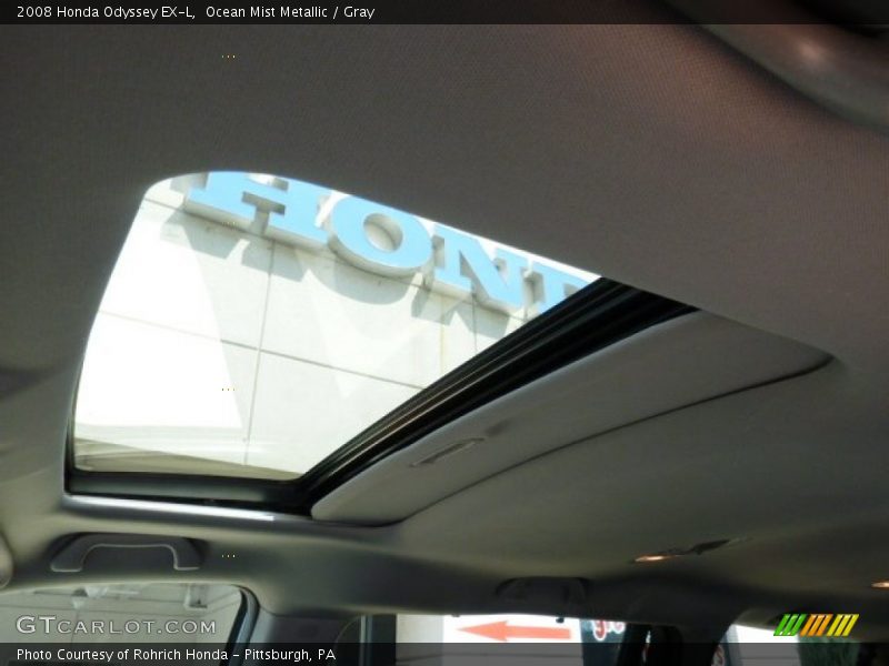 Ocean Mist Metallic / Gray 2008 Honda Odyssey EX-L