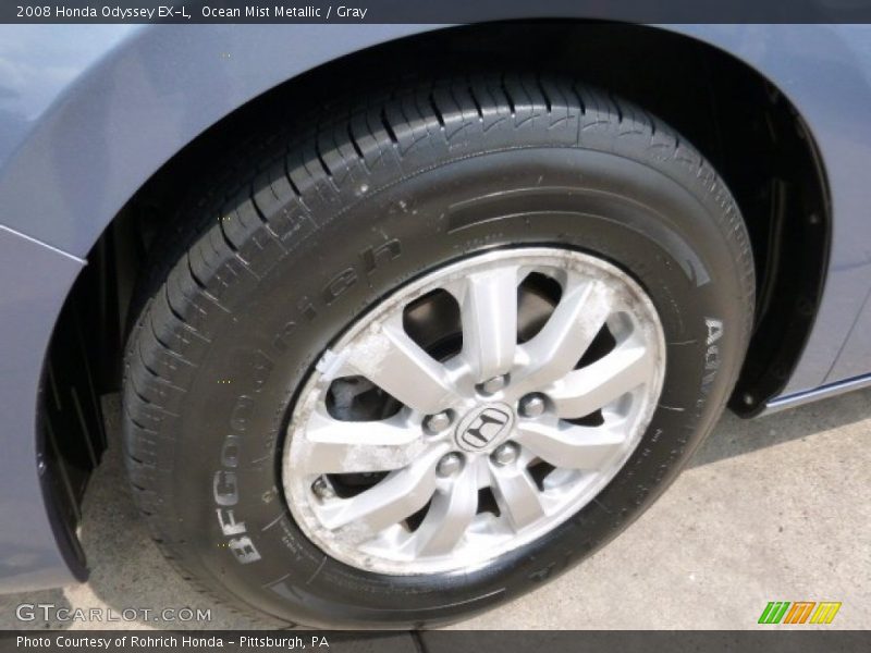 Ocean Mist Metallic / Gray 2008 Honda Odyssey EX-L