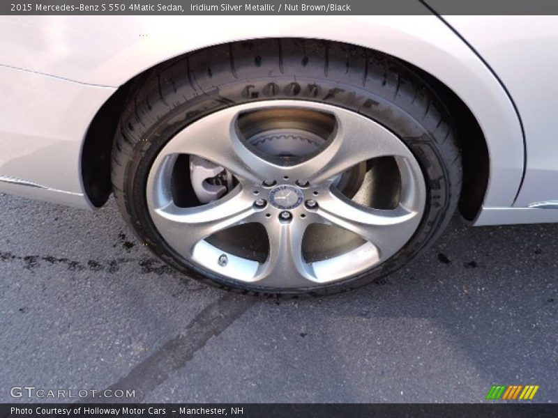 Iridium Silver Metallic / Nut Brown/Black 2015 Mercedes-Benz S 550 4Matic Sedan
