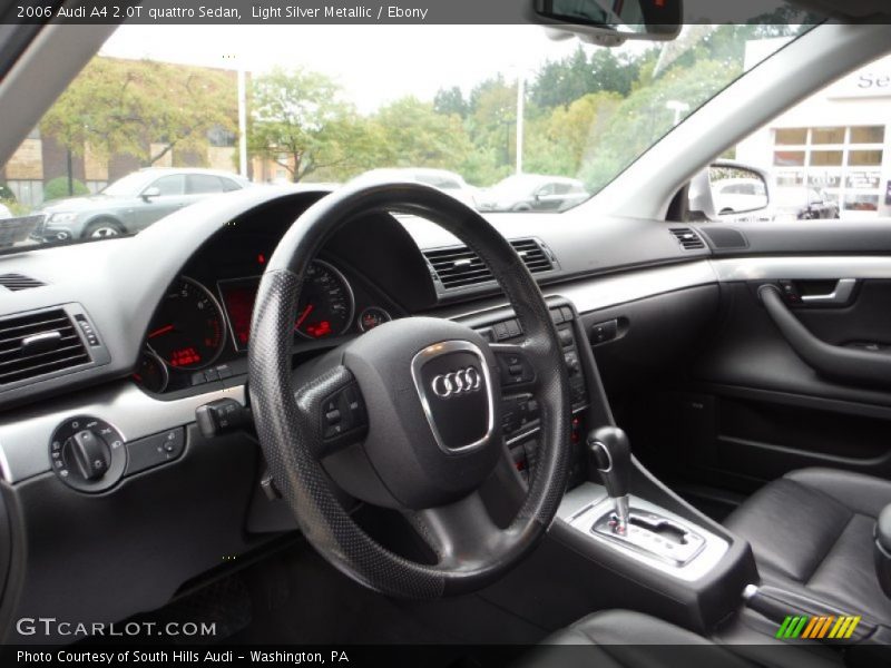 Light Silver Metallic / Ebony 2006 Audi A4 2.0T quattro Sedan