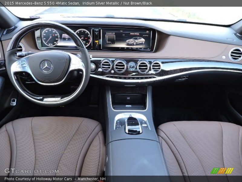 Iridium Silver Metallic / Nut Brown/Black 2015 Mercedes-Benz S 550 4Matic Sedan