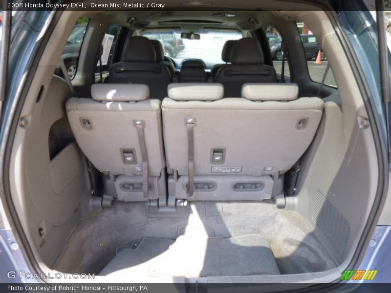 Ocean Mist Metallic / Gray 2008 Honda Odyssey EX-L