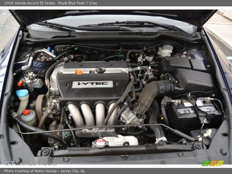 Royal Blue Pearl / Gray 2006 Honda Accord SE Sedan