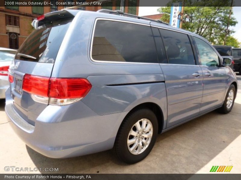 Ocean Mist Metallic / Gray 2008 Honda Odyssey EX-L