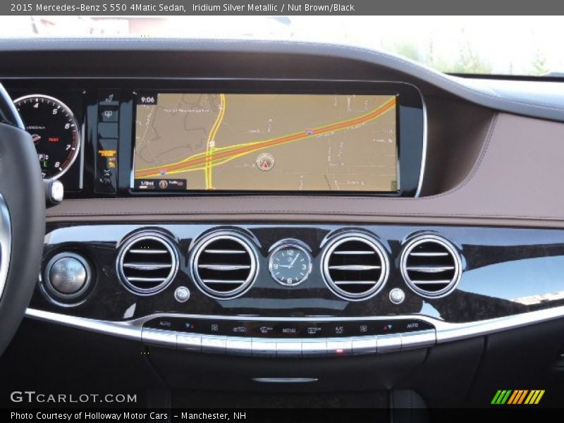 Iridium Silver Metallic / Nut Brown/Black 2015 Mercedes-Benz S 550 4Matic Sedan
