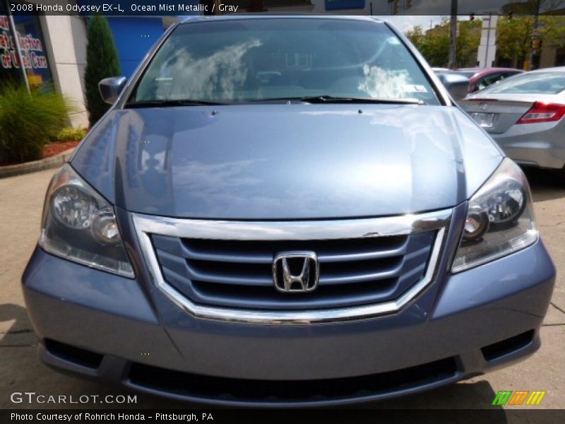 Ocean Mist Metallic / Gray 2008 Honda Odyssey EX-L