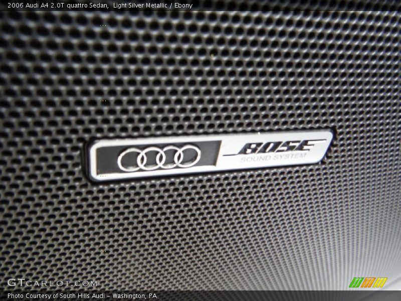Light Silver Metallic / Ebony 2006 Audi A4 2.0T quattro Sedan