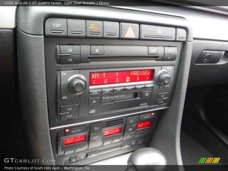 Light Silver Metallic / Ebony 2006 Audi A4 2.0T quattro Sedan