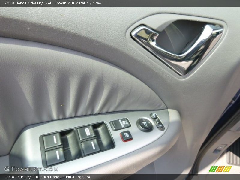 Ocean Mist Metallic / Gray 2008 Honda Odyssey EX-L