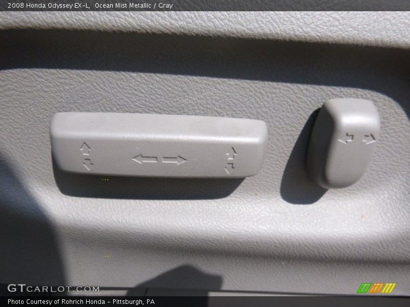 Ocean Mist Metallic / Gray 2008 Honda Odyssey EX-L