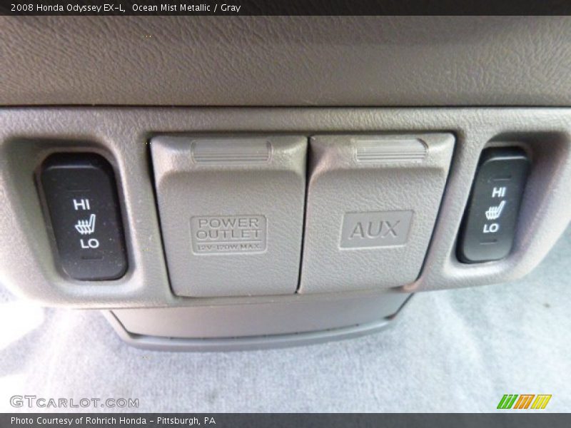 Ocean Mist Metallic / Gray 2008 Honda Odyssey EX-L