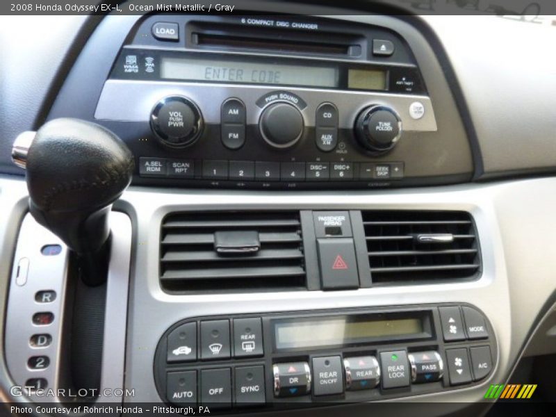 Ocean Mist Metallic / Gray 2008 Honda Odyssey EX-L